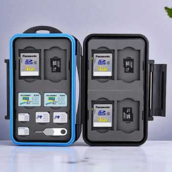 JJC Memory Card Holder Storage Box 6 SD 6 MicroSD Card - MC-STM18