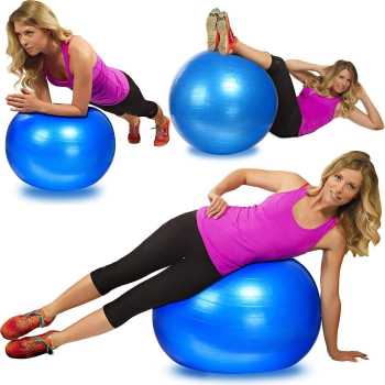 Gambar produk Gym Ball Bola Yoga Pilates Fitness PVC 55cm