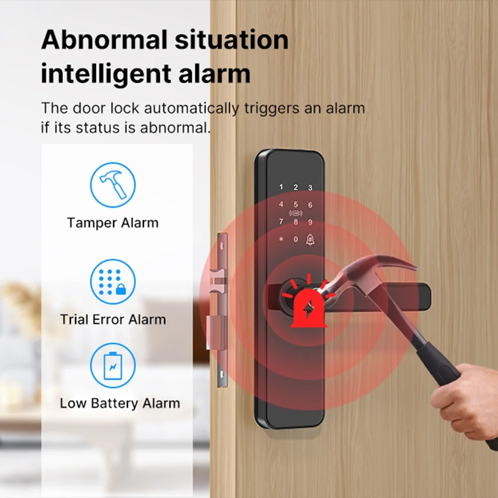 Gambar produk JCSMARTS Smart Door Lock Fingerprint Password Card Tuya App WiFi - K22
