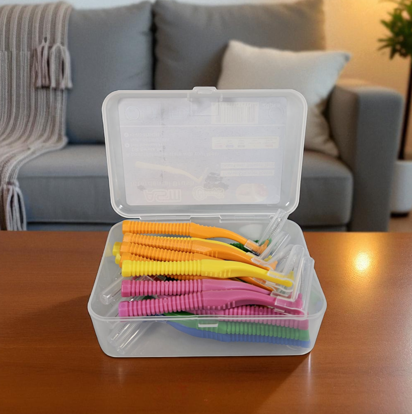 Gambar produk ASM Interdental Brush Orthodontics Pembersih Gigi 20 PCS 0.6-1.5mm - A-615
