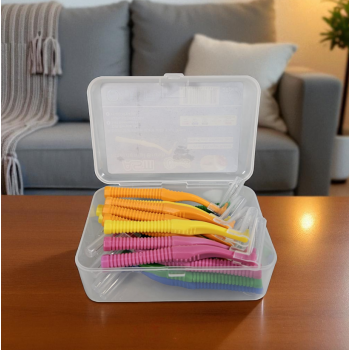Gambar produk ASM Interdental Brush Orthodontics Pembersih Gigi 20 PCS 0.6-1.5mm - A-615