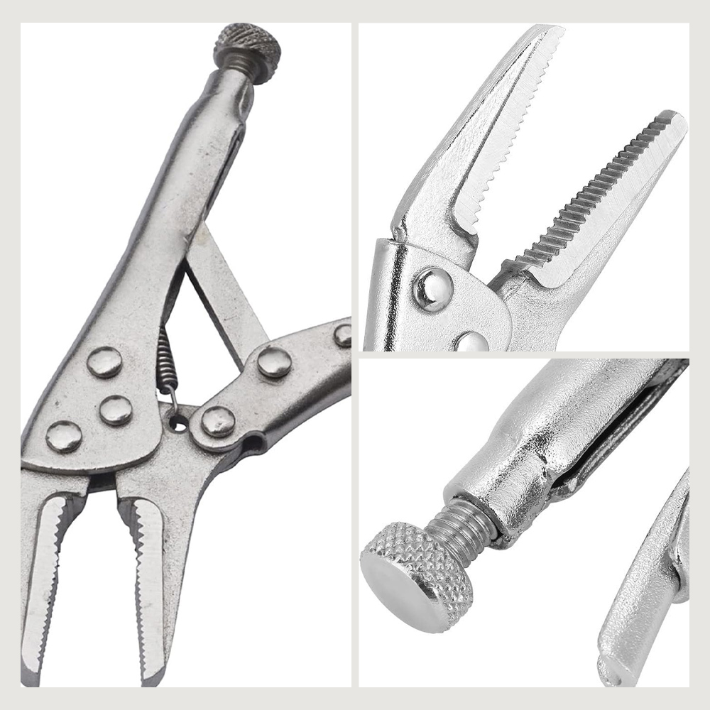 Gambar produk LAOA Tang Multifungsi Pliers Manual Mouth C Type Needle Nose 5 Inch - L100
