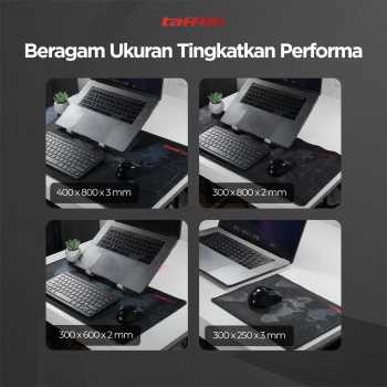 Gambar produk TaffGO Gaming Mouse Pad Desk Mat Motif Peta Dunia 300x800x2mm - MP002