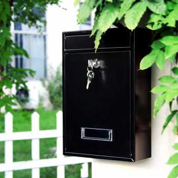 KAHOZI Kotak Surat Pos Metal Mailbox Outdoor with Lock 32x22x8.5cm - KH-32
