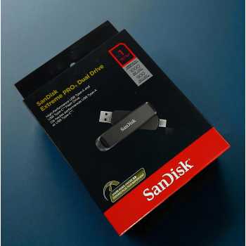 Gambar produk SanDisk Extreme PRO USB Dual Drive Up to 1000MB/s USB Type-C USB3.2 1TB - SDDDE1