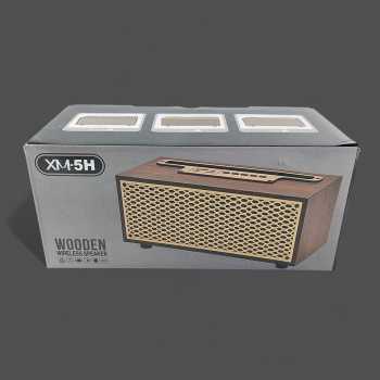Gambar produk MOMO Portable Wireless Speaker Vintage Wood Bluetooth 5.0 1200mAh - XM-5H