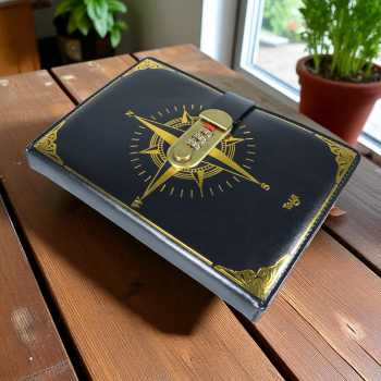 Gambar produk Toddi Buku Jurnal Leather Notebook Diary 300 Halaman with Lock - JJ-03