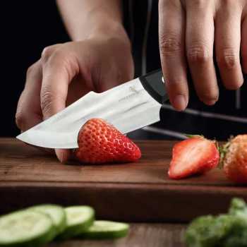 Gambar produk KNIFEZER Pisau Daging Stainless Steel 5Cr15 Forged Butcher Knife - W50