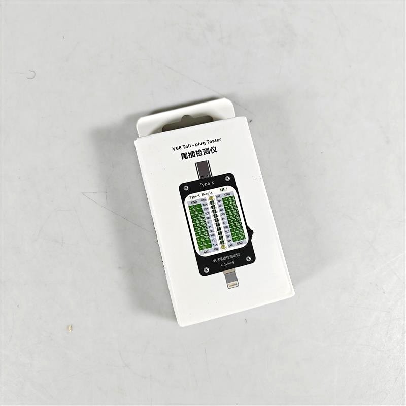 Gambar produk RUGAO Penguji Port Otomatis USB Type C Lightning Tail Insert Detector - V68
