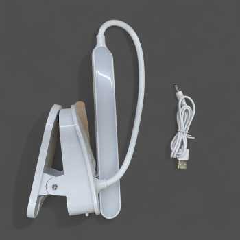 Gambar produk NEWSTYLE Lampu Meja Belajar Klip Adjustable Rechargeable 3 Color 2.5W - NS-25