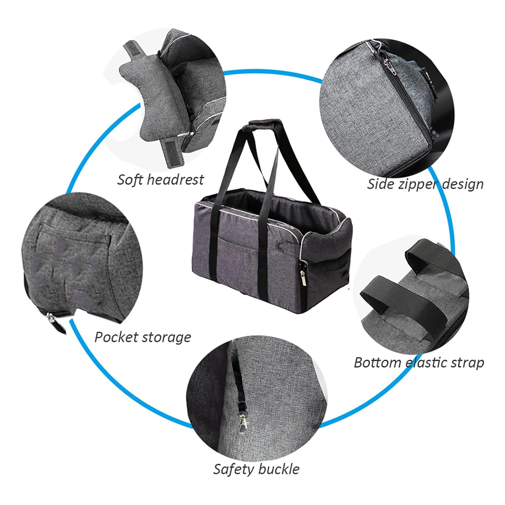 Gambar produk HIPI Car Seat Handbag 2 in 1 Tempat Duduk Mobil Kucing Anjing - SW-42