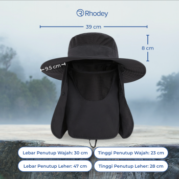 Gambar produk Rhodey Topi Rimba Outdoor Anti UV Waterproof Boonie Hat Nylon - GL012