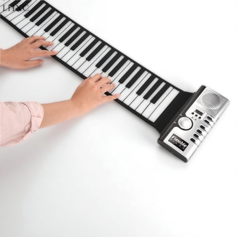 Gambar produk KERREY Piano Digital Gulung Roll Up Keyboard MIDI Monophonic 3.5mm - YNPB61