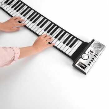 Gambar produk KERREY Piano Digital Gulung Roll Up Keyboard MIDI Monophonic 3.5mm - YNPB61