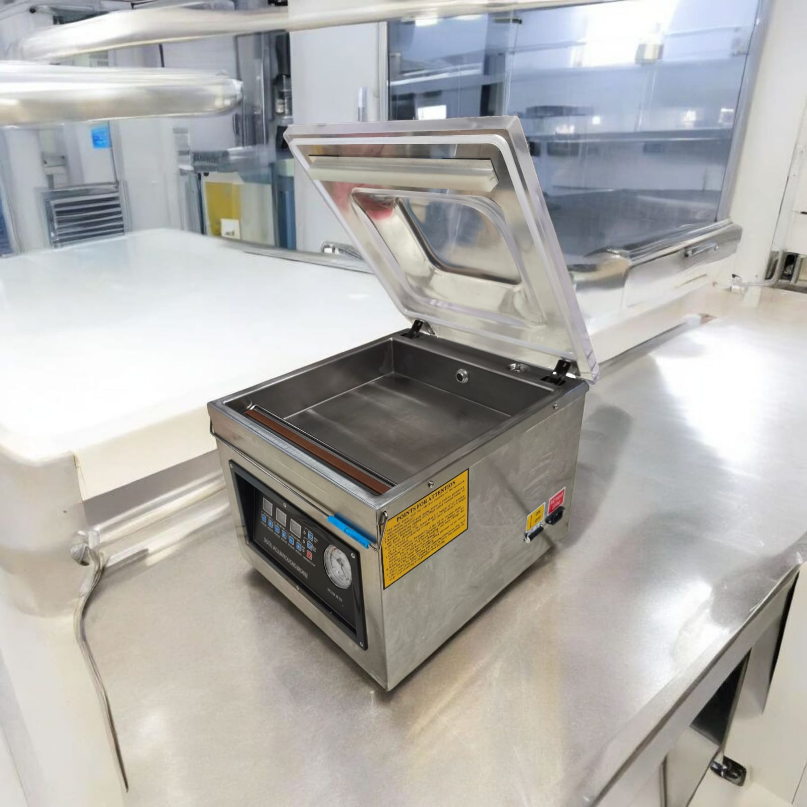 Gambar produk VEVOR Vacuum Sealer Kemasan Makanan Heavy Duty Single Chamber 370W - DZ-320