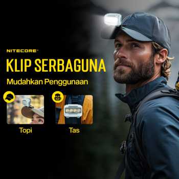 Gambar produk NITECORE Senter Kepala Headlamp LED MCT UHE 3in1 Color IP68 600 Lumens - HA23 UHE