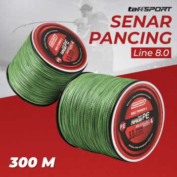 Gambar produk TaffSPORT Senar Tali Pancing Fishing PE Braided Thick Line 300M 8.0 - BLTP