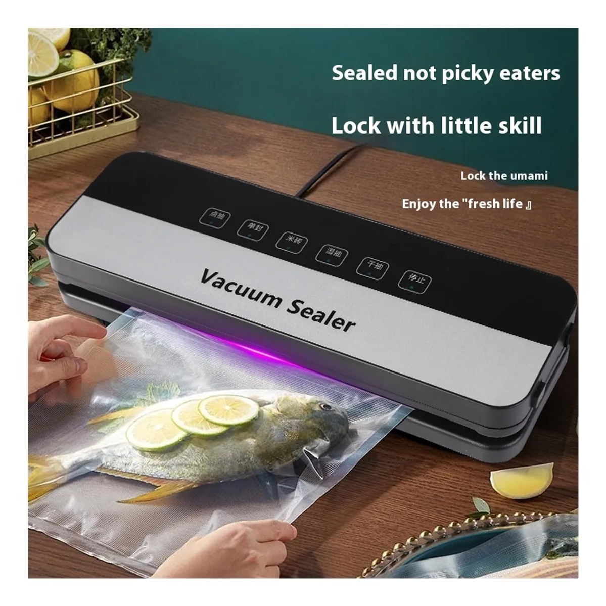 Gambar produk Donglate Alat Vacuum Sealer Packaging Machine Dry and Wet 65kPa - DG10