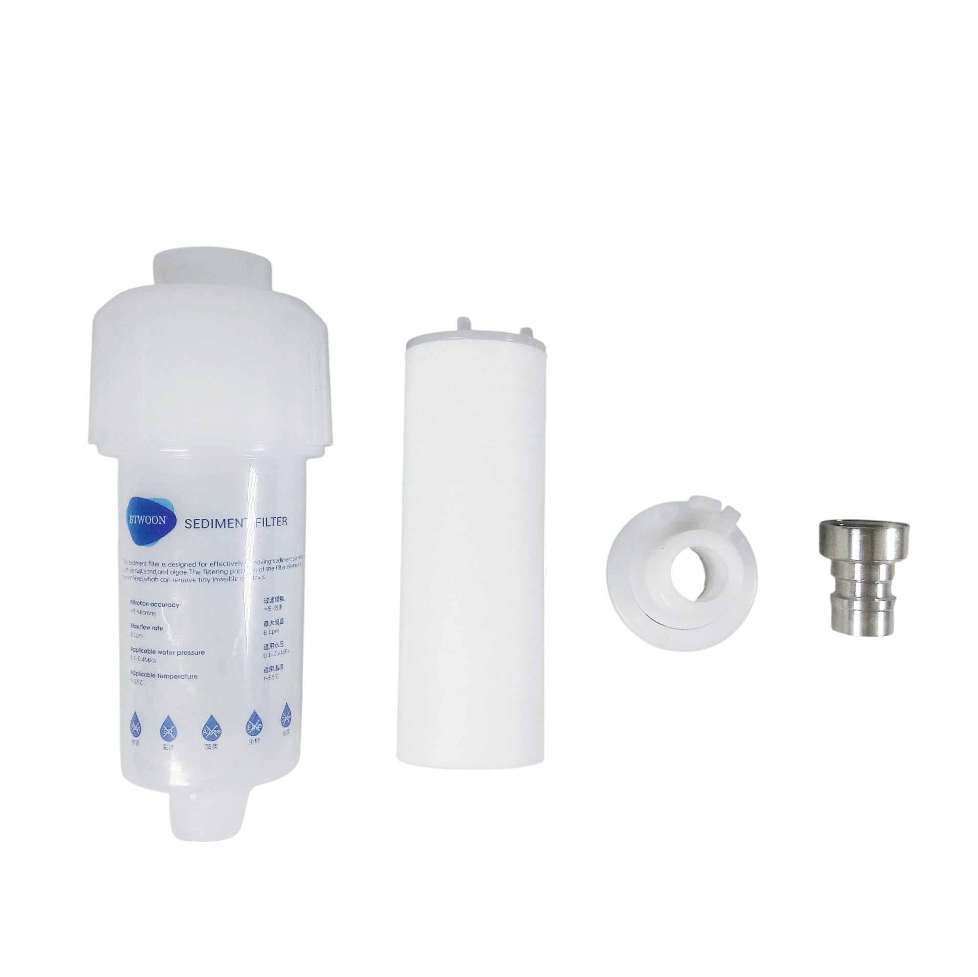 Gambar produk BTWOON Water Filter Keran Air Penyaring Kotoran Mesin Cuci Shower - CO94