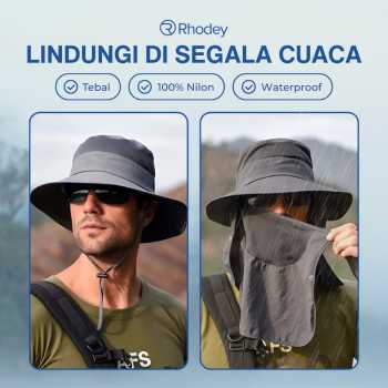 Gambar produk Rhodey Topi Rimba Outdoor Anti UV Waterproof Boonie Hat Nylon - GL012