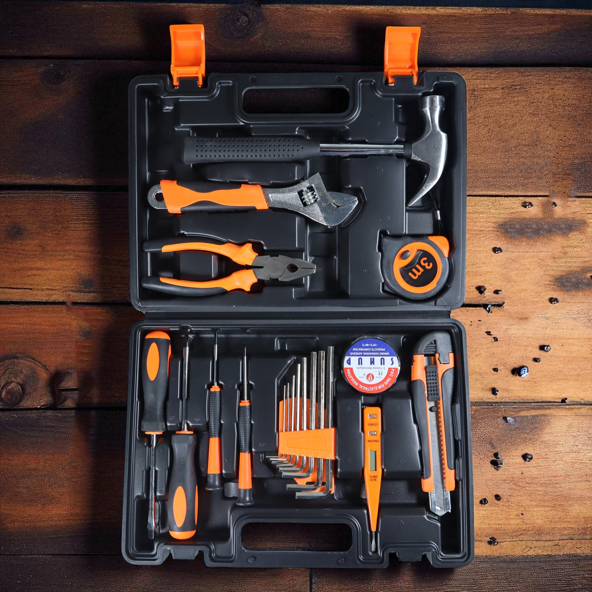 Gambar produk OLOEY Alat Set Perkakas Tang Palu Obeng with Box Storage 19in1 - BG50TC