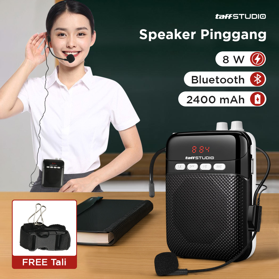 Gambar produk TaffSTUDIO Speaker Pinggang Bluetooth Voice Amplifier Wired 8W - S26