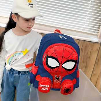 Gambar produk Zihui Tas Ransel Anak Sekolah Backpack Karakter Superhero SpiderMan 3D - 6388