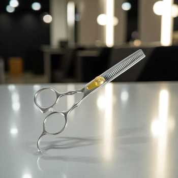 Gambar produk AQIABI Gunting Rambut Sasak Oil Quenching Stainless Steel 4Cr13 6 Inch - AQ4