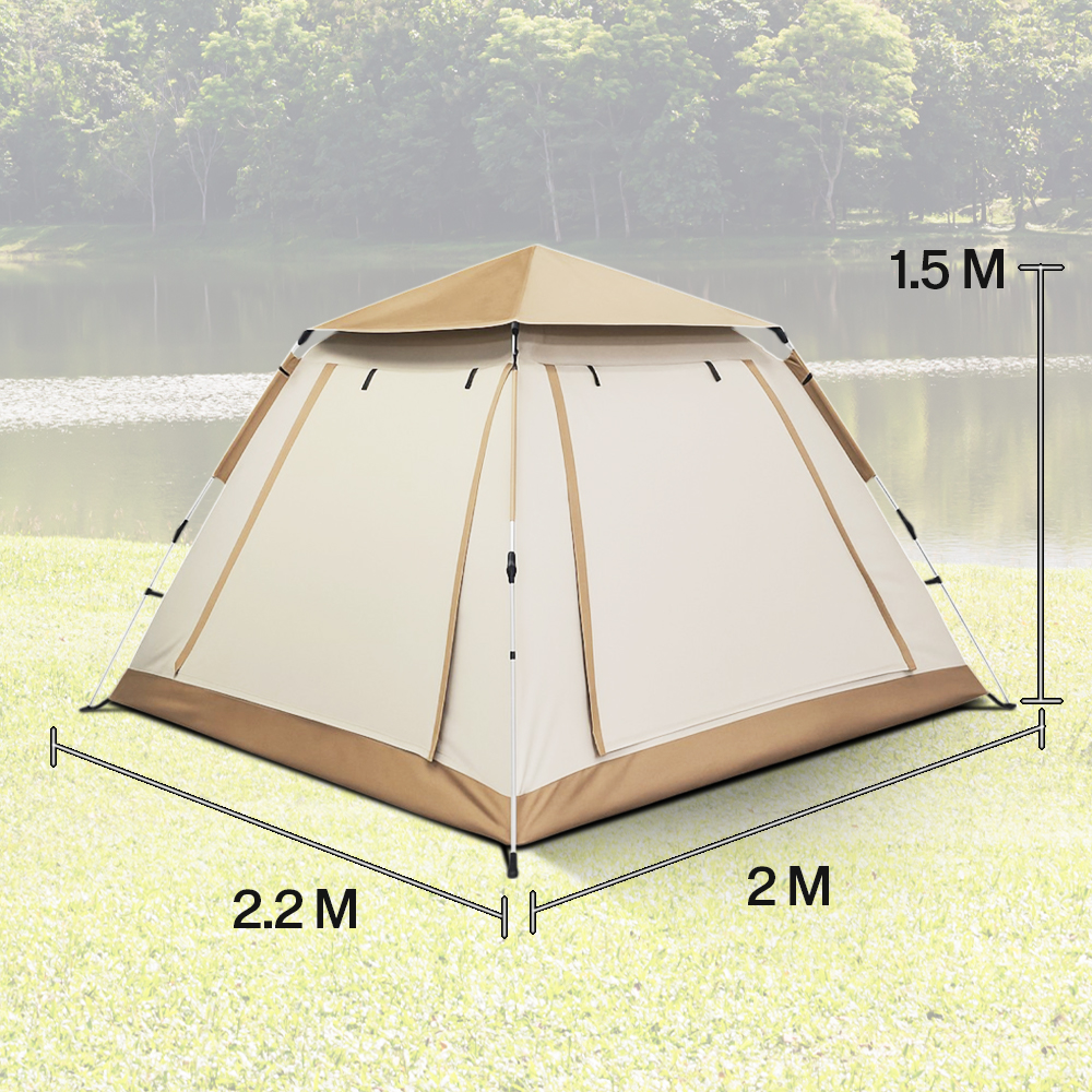 Gambar produk WolFAce Tenda Camping Lipat Otomatis 3-4 Orang Single Layer Waterproof - CT-XML-9-1