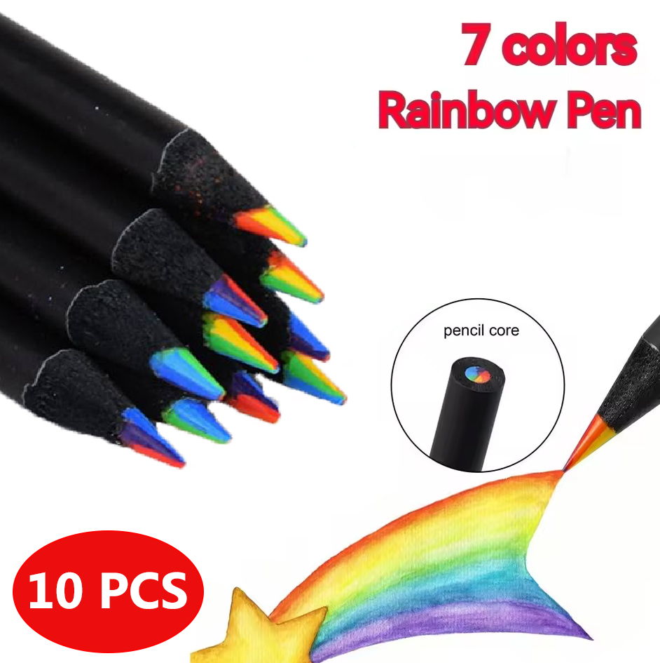 Gambar produk WEBOW Pensil Warna Rainbow Color Pencils Drawing Painting 10 PCS/Set - XP003
