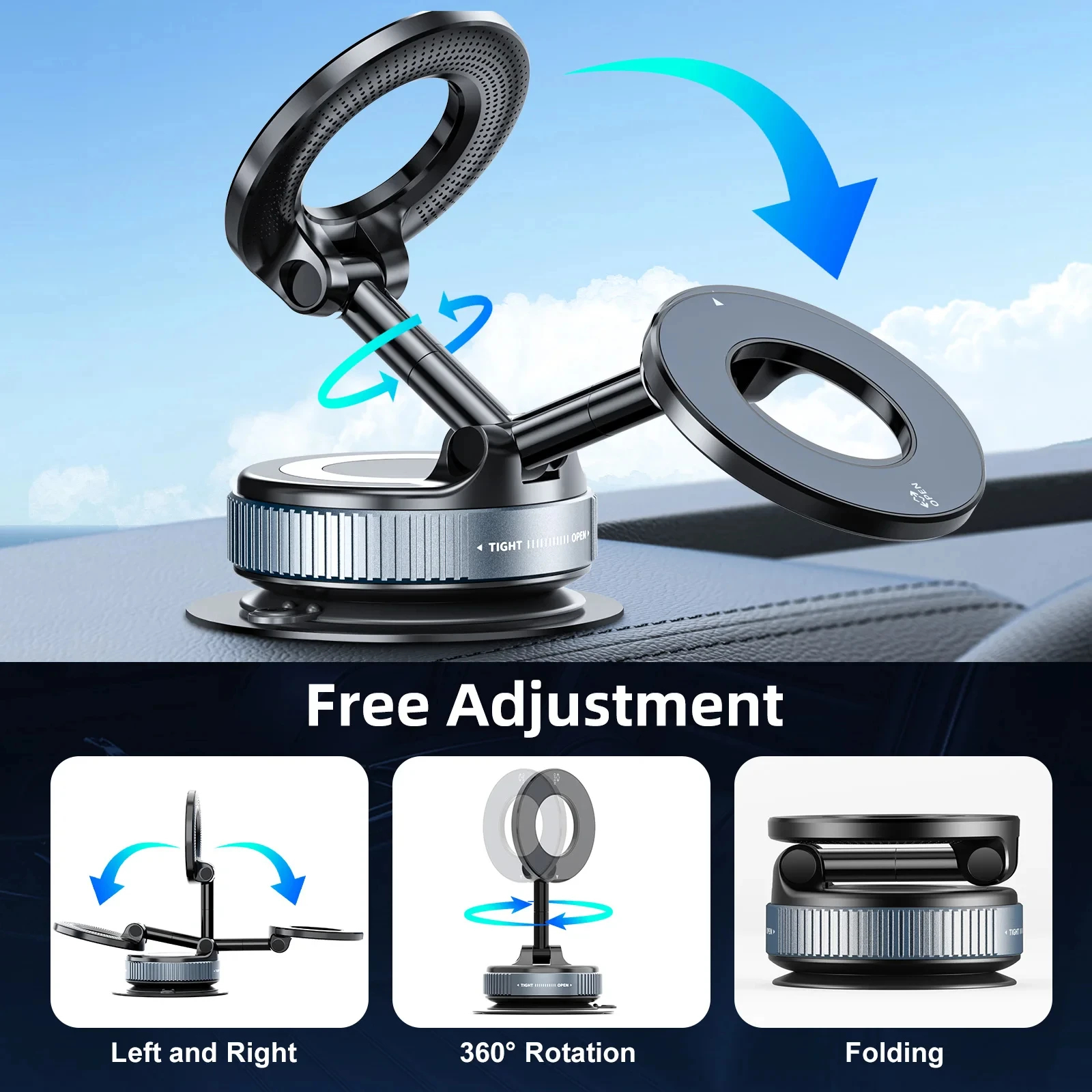 Gambar produk HOLDY Dudukan HP Mobil Dashboard Car Phone Holder Universal 360 Degree - HO201