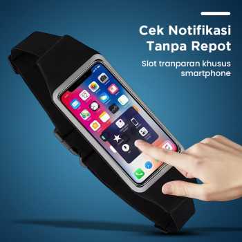 Gambar produk Tas Pinggang Olahraga Lari Slot Smartphone Running Waist Bag - 150806