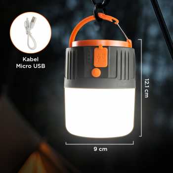 Gambar produk RDE Lampu LED Camping Tenda Solar Waterproof Cool White 4.5V 10W - HS-V65