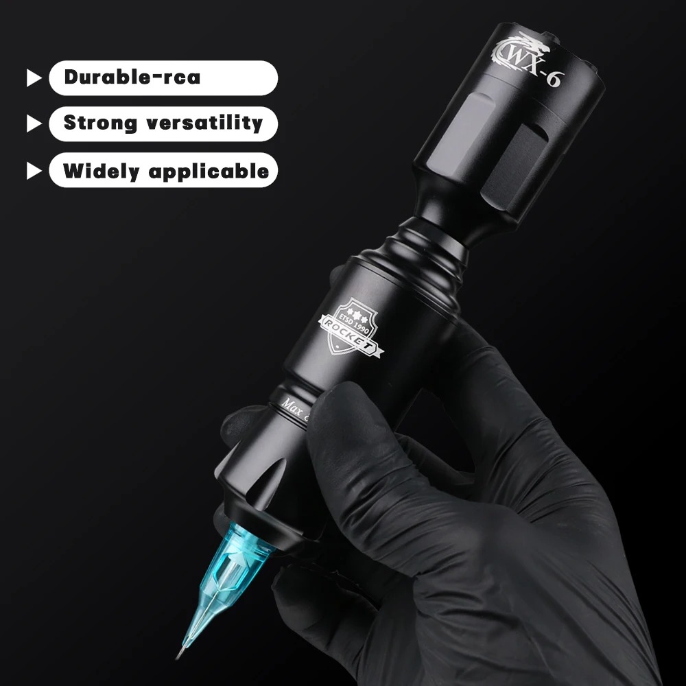 Gambar produk JUN.M Mini Tattoo Pen Stroke 3.5mm RCA Aluminium Alloy 1200mAh - J120