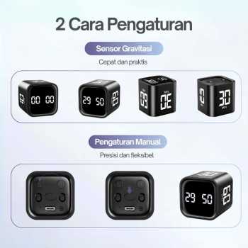 Gambar produk F4 Timer Masak Dapur Digital LED Gravity Sensor Kitchen Countdown - F4283