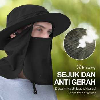 Gambar produk Rhodey Topi Rimba Outdoor Anti UV Waterproof Boonie Hat Polyester - GL001