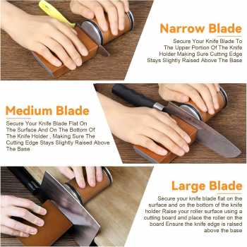 Gambar produk PIANXA Pengasah Pisau Magnetic Diamond Rolling Sharpener 2 Angles - PX1400