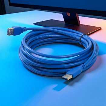 Gambar produk ROBOTSKY Kabel Ekstensi Extension Cable USB Type A 3.0 Male ke Female 5M - A27