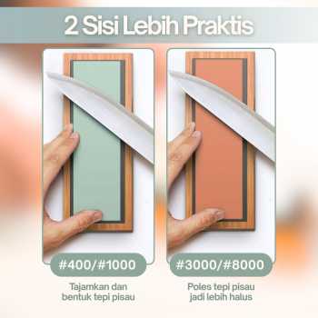 Gambar produk KNIFEZER Batu Pengasah Pisau 2PCS 400/1000 3000/8000 with Locator - Wkss-06