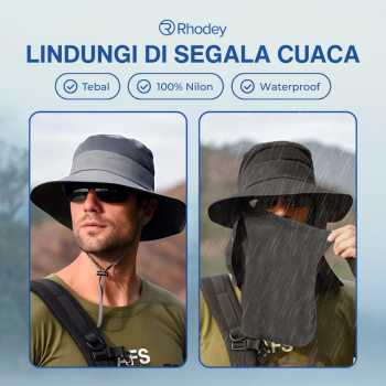 Gambar produk Rhodey Topi Rimba Outdoor Anti UV Waterproof Boonie Hat Polyester - GL001