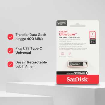 Gambar produk SanDisk Ultra Luxe Flashdisk USB Type C 3.2 Gen 1 1TB - SDCZ75