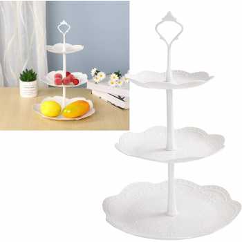 Gambar produk AXOP Rak Kue Susun 3 Tingkat Dessert Cake Rack Table Layer Round - A-13
