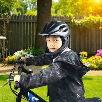 Gambar produk TaffSPORT Helm Modular Sepeda Anak Full Face Bike Size S - CHF78