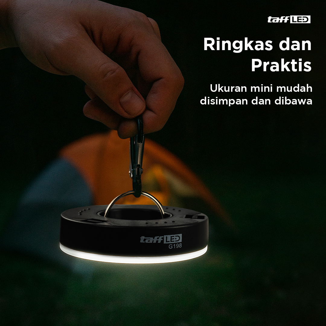 Gambar produk TaffLED Lampu LED Camping Tenda Waterproof Emergency COB Natural White - G198