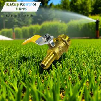 Slyz Katup Kontrol DN15 Handle Single Gas Valve Drat 1/2 ke 3/8 Inch - Slyz42