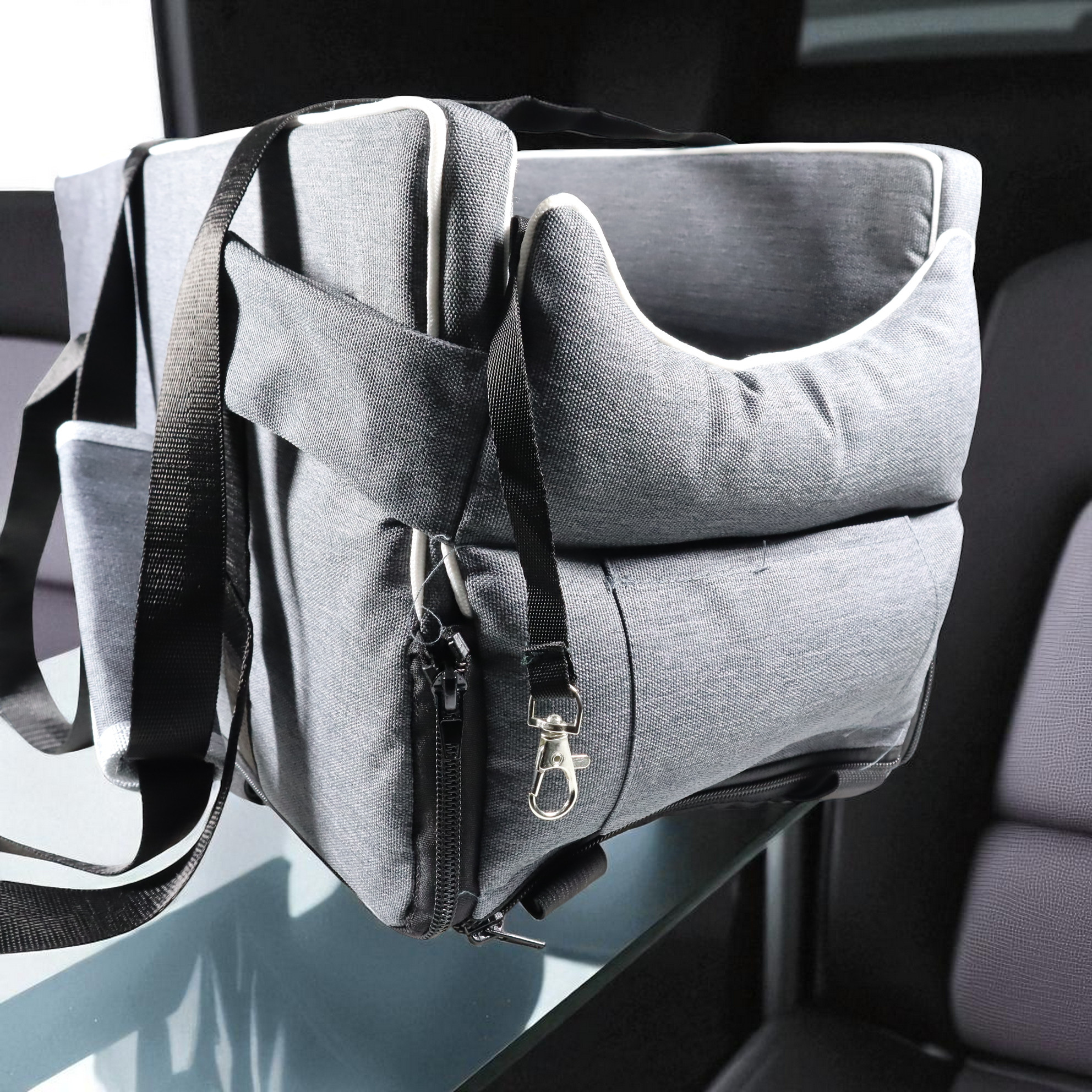Gambar produk HIPI Car Seat Handbag 2 in 1 Tempat Duduk Mobil Kucing Anjing - SW-42