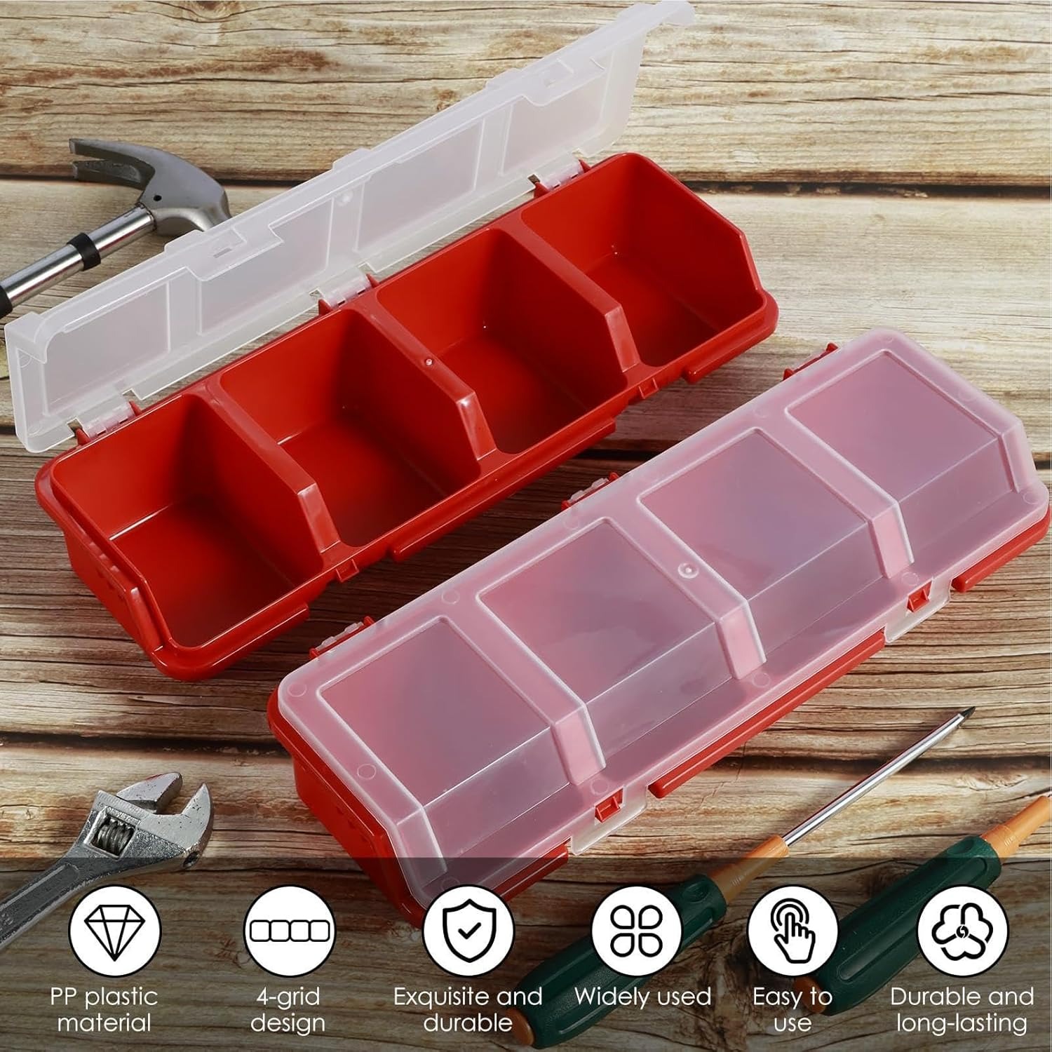 Gambar produk FMB Kotak Penyimpanan Baut Multi Compartment Organizer Box Screws - INU115