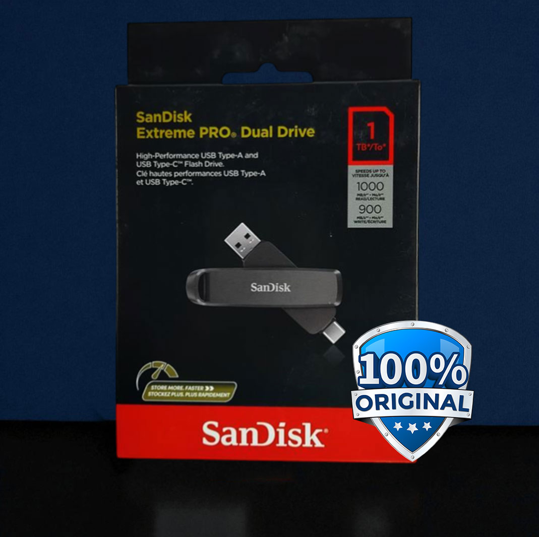 Gambar produk SanDisk Extreme PRO USB Dual Drive Up to 1000MB/s USB Type-C USB3.2 1TB - SDDDE1