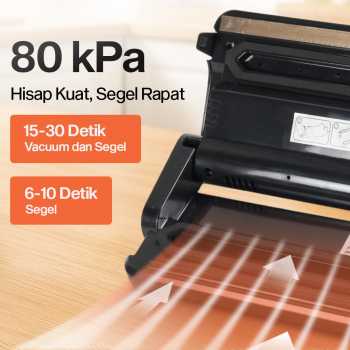 Gambar produk SOVACUM Alat Vakum Makanan Vacuum Sealer Packaging Machine with Bag - SX-100