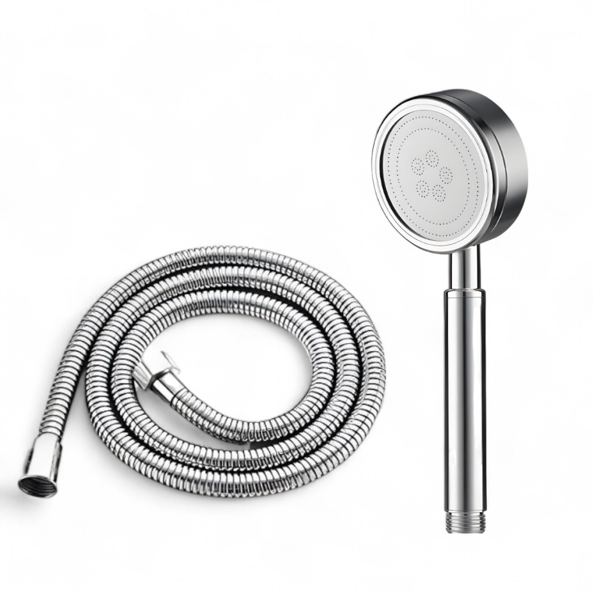 Gambar produk Labymos Kepala Shower Mandi High Pressure Stainless Steel with Hose - LB-15